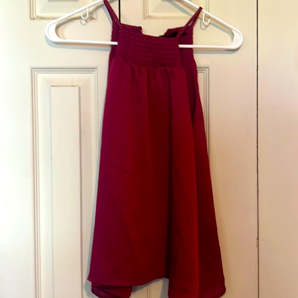 Burgundy tank top